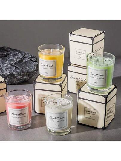 1 قطعة مجموعة هدايا شموع معطرة على طراز INS، شمعة معطرة بزجاجة، شمع صويا بلا دخان، صندوق هدايا شموع للنساء، شمعة معطرة صويا طويلة الأمد، عطر المنزل، ديكور الغرفة، هدية عيد ميلاد وعيد الشكر، هدية مثالية للأصدقاء والعائلة