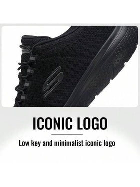 Skechers أحذية رياضية كاجوال للرجال، أحذية كاجوال قابلة للانزلاق، أحذية رياضية، بنعل من مادة EVA، خفيفة الوزن ومريحة، مناسبة للارتداء اليومي والسفر، 8790258-BBK