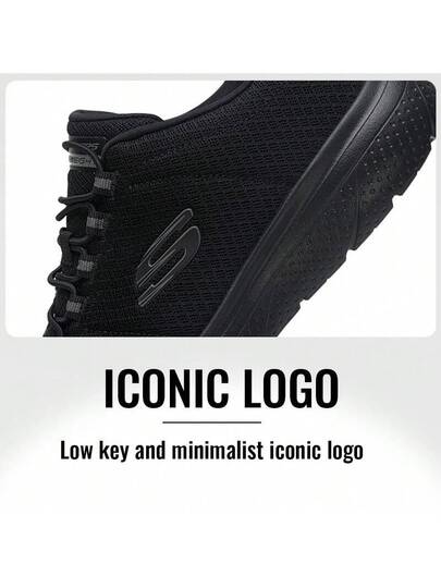 Skechers أحذية رياضية كاجوال للرجال، أحذية كاجوال قابلة للانزلاق، أحذية رياضية، بنعل من مادة EVA، خفيفة الوزن ومريحة، مناسبة للارتداء اليومي والسفر، 8790258-BBK