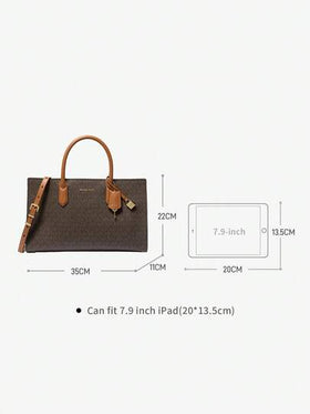 Michael Kors حقيبة يد كروس بودي بمقبض علوي وحزام قابل للتعديل وجيب داخلي بسحاب