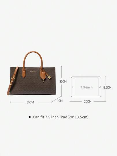 Michael Kors حقيبة يد كروس بودي بمقبض علوي وحزام قابل للتعديل وجيب داخلي بسحاب