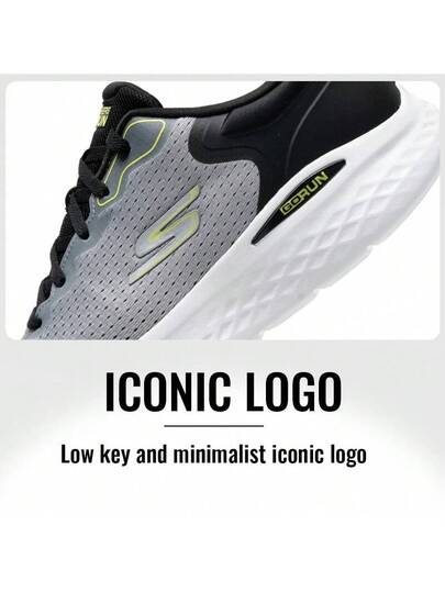 Skechers أحذية الجري الخفيفة للرجال GO RUN LITE، أحذية تدريب منخفضة القمة للتنقل اليومي والارتداء اليومي والسفر الخارجي، 220898-GYBK