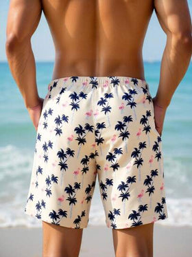 Manfinity Swimmode شورتات شاطئ كاجوال ملونة للرجال