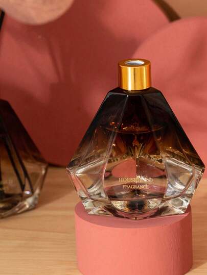 1 قطعة مبخر عطري طويل الأمد بشكل ماسي متدرج اللون، مزيل روائح، طارد للبعوض، مبخر من الخيزران بدون لهب، عطر أروماثيرابي لديكور المنزل، كيس عطري