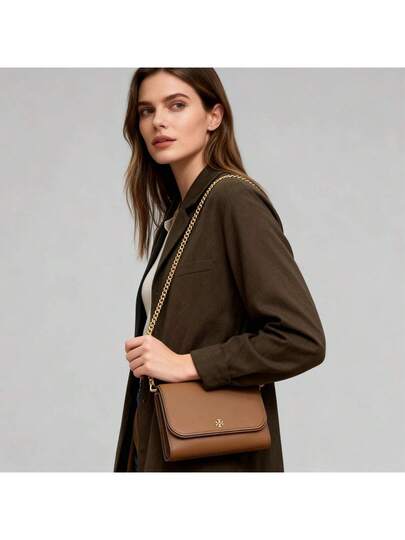 Tory Burch حقيبة كروس بودي سلسلة كلاسيكية من توري بورش 136093