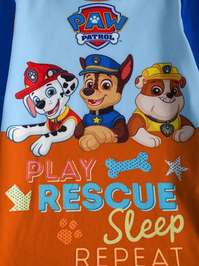 SHEIN | PAW Patrol بدلة بيجاما بتصميم طباعة كلب كرتوني للأولاد، ملابس علوية بأكمام طويلة وبنطال ملائم، مناسبة للخريف والشتاء