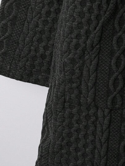 SHEIN Clasi معطف شتوي مريح مبطن حراريًا مع جيوب وسحاب للنساء