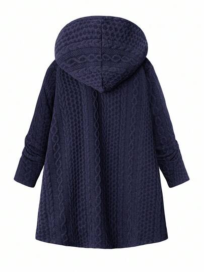SHEIN Clasi معطف شتوي مريح مبطن حراريًا مع جيوب وسحاب للنساء