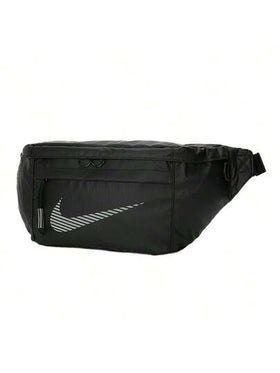 Nike حقيبة كتف/حقيبة كروس بودي/حقيبة خصر عاكسة للضوء من نايكي، تصميم للجنسين/للأزواج، أسود