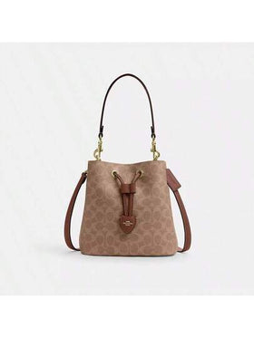Coach حقيبة كتف هوبو أنيقة للنساء بمقبض