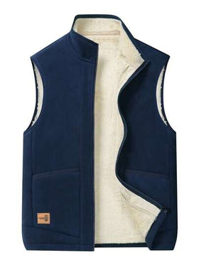 سترة داخلية مبطنة للرجال، ملابس خارجية سميكة ودافئة للخريف/الشتاء