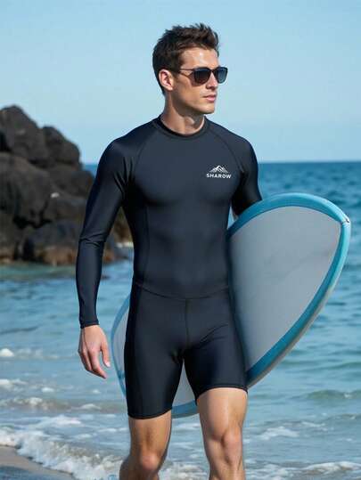 Surfspeed جمبسوت سباحة كاجوال مطبوعة للرجال للعطلات الشاطئية