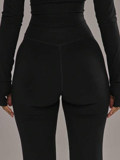 Musera Sport سروال رياضي بتصميم متقاطع للجزء السفلي فقط، ملابس رياضية شتوية للتنس والتمارين الرياضية والجيم، مصنوع من خليط معدني