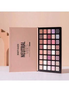 beauty glazed لوحة ظلال العيون اللؤلؤية الدخانية 40 لون، ملمس مطفي ولامع، شديدة الصبغة، صيغة قابلة للمزج بسهولة، تخلق تباين بعمق، مكياج طبيعي يومي، مناسب للمبتدئين
