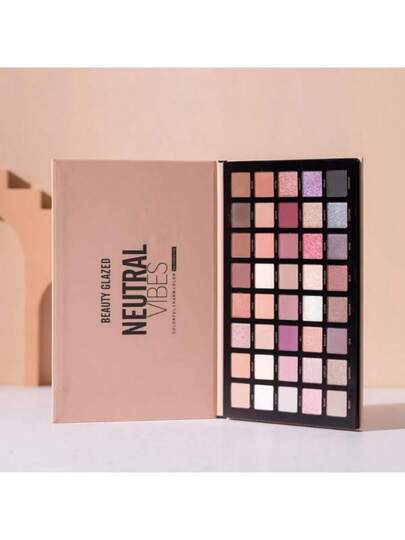 beauty glazed لوحة ظلال العيون اللؤلؤية الدخانية 40 لون، ملمس مطفي ولامع، شديدة الصبغة، صيغة قابلة للمزج بسهولة، تخلق تباين بعمق، مكياج طبيعي يومي، مناسب للمبتدئين