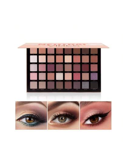 beauty glazed لوحة ظلال العيون اللؤلؤية الدخانية 40 لون، ملمس مطفي ولامع، شديدة الصبغة، صيغة قابلة للمزج بسهولة، تخلق تباين بعمق، مكياج طبيعي يومي، مناسب للمبتدئين