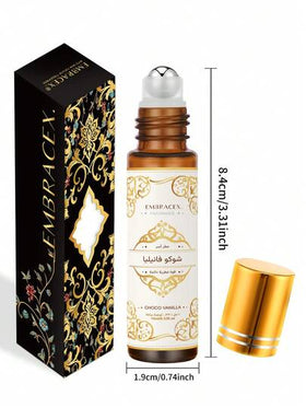 EMBRACEX. زيت عطر عربي من دبي 10 مل، زيت عطر بتطبيق بالكرة، رائحة طويلة الأمد، علامة تجارية فاخرة، زيت عالي الجودة، أطلق سحرك الشخصي، هدية مثالية للرجال والنساء، 0.33 أونصة سائلة