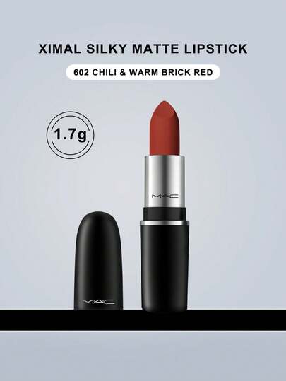 MAC أحمر شفاه ماك ماكسيمال ساتان مات - 602 شيلي أحمر - 1.7 جرام