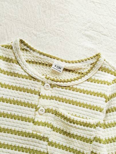 SHEIN Vintaside Kids طقم ملابس كامل للأطفال الصبيان، ملابس علوية بأكمام طويلة مخطط بطراز كلاسيكي وبنطال بلون متباين، مناسب للارتداء في الربيع/الخريف، للاستخدام اليومي، للخروجات، الحفلات، العطلات، الحدائق