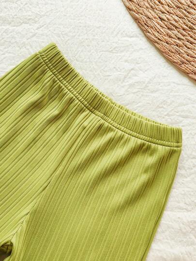 SHEIN Vintaside Kids طقم ملابس كامل للأطفال الصبيان، ملابس علوية بأكمام طويلة مخطط بطراز كلاسيكي وبنطال بلون متباين، مناسب للارتداء في الربيع/الخريف، للاستخدام اليومي، للخروجات، الحفلات، العطلات، الحدائق