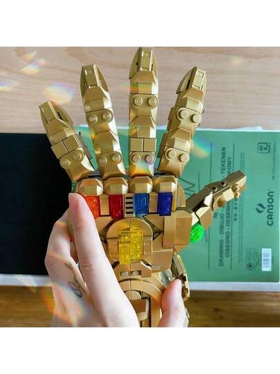LEGO 76191 سلسلة أبطال خارقين قفاز اللانهاية 76223 لعبة كتل بناء هدية عيد الأطفال