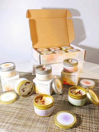 شمع معطر بالزهور المجففة من شمع الصويا، هدايا الزفاف، شموع معطرة بالزهور، شموع معطرة بالذهب والفضة، مناسبة لديكور الزفاف وعيد الميلاد وعيد الحب وعيد الأم وعيد الأب، ديكور الغرفة، طقم هدايا الشموع، ديكور غرفة النوم، ديكور المنزل في رمضان