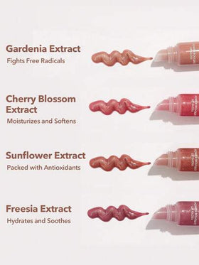 SHEGLAM ملمع شفاه Power Bouquet-ملمع شفاه مرطب ملون لامع من Freesia زيت شفاه غير لاصق مرطب للشفاه بخلاصة الفريزيا للعناية بالشفاه ملمع شفاه بني لعيد الميلاد المجيد في الشتاء روج تنت أرواج علامة تجارية جمال مكياج ميكب مستحضرات تجميل للنساء الفتيات مثالي لف