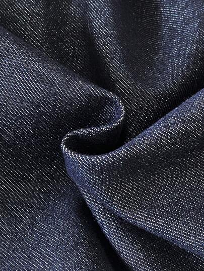 SHEIN Streecool Kids مجموعة ملابس علوية كم قصير وشورت بتدرج لون الجينز المغسول مناسبة للارتداء اليومي، المدرسة، العطلات، السفر، الاسترخاء، التشمس، الصيف، قطعتان