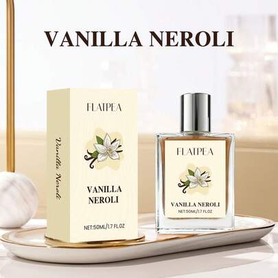 1.7 أونصة سائل رذاذ عطري بنكهة الفانيليا وزهر البرتقال، صيغة لطيفة خالية من الكحول، رائحة زهرية منعشة للنساء، طويلة الأمد، للجسم والشعر، هدية مثالية لعيد الميلاد وعيد الحب، 50 مل