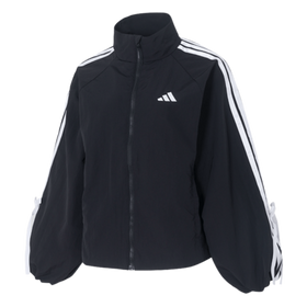 Adidas طقم رياضي نسائي: جاكيت بياقة عالية + بنطال. فضفاض ومريح وبسيط، مناسب للارتداء اليومي. بنطال خفيف الوزن وفضفاض مناسب للتنقلات الخارجية.