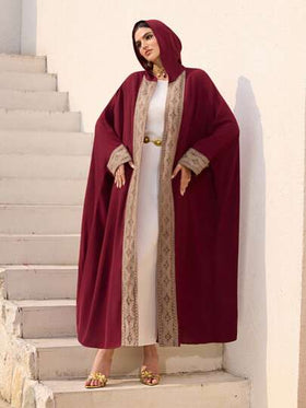 Al Najma رمضان عباءة محافظة مع كابوشون للنساء