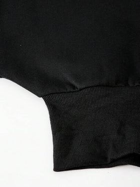 SHEIN مجموعة بنطلون وبلوزة رياضية كاجوال للبنات المراهقات، بتصميم أزهار بيضاء على خلفية رمادية، بسحاب وقطع فضفاضة، مناسبة للخريف والشتاء