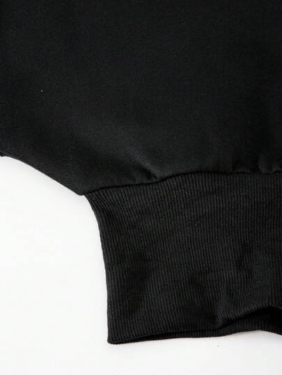 SHEIN مجموعة بنطلون وبلوزة رياضية كاجوال للبنات المراهقات، بتصميم أزهار بيضاء على خلفية رمادية، بسحاب وقطع فضفاضة، مناسبة للخريف والشتاء