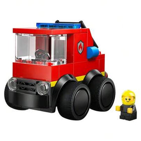 LEGO مجموعة دمى شاحنة إطفاء مدينة من قطع البناء - لعب دور الطوارئ للأطفال 5+ سنوات - تشمل سلم قابل للتمديد وشخصية رجل إطفاء صغيرة - هدية عيد ميلاد