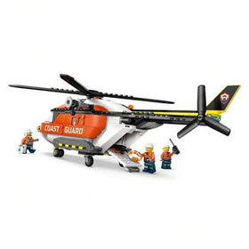 LEGO لعبة بناء طائرة إنقاذ الساحل من ليغو سيتي - مجموعة لعب الاستجابة للطوارئ للأولاد والبنات من عمر 7 سنوات فما فوق - تشمل 4 شخصيات صغيرة، سمكة قرش، وقارب إنقاذ - فكرة هدية لأعياد الميلاد - 60503