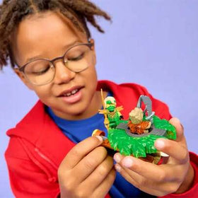LEGO لعبة بناء سبينر ليجو نينجاجو لويد ضد وحش الأرض للأولاد والبنات - ألعاب نينجا وطقم لعب للأطفال، من عمر 6 سنوات فما فوق - تشمل 2 شخصية صغيرة للعب التمثيلي - فكرة هدية لأعياد الميلاد - 71850