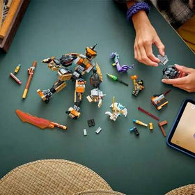 LEGO لعبة بناء ليغو نينجاغو مكافحة مهمة كول وتنين زين، للأولاد والبنات والأطفال من عمر 7 سنوات فما فوق - آلية قابلة للحركة مع شخصيات كول ووحش الحمض وزين للعب التظاهري - فكرة هدية لأعياد الميلاد - 71854