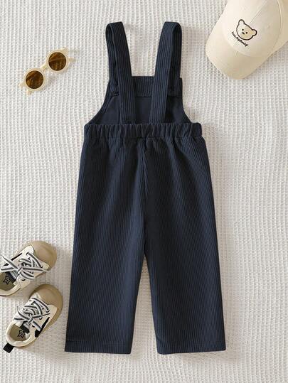SHEIN Playful Pals جمبسوت قطيفة للأطفال الرضع من عمر 0-3 سنوات مطرزة بحرف، لون كاكي، مناسبة للخروجات والمناسبات الكاجوال وحفلات عيد الميلاد