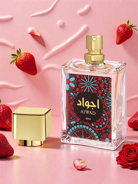 رذاذ عطري مسك وفراولة - عطر طويل الأمد، طبيعي وطازج، مرطب هواء محمول مثالي للحفلات والأعياد وهدايا عيد الميلاد للصديقة