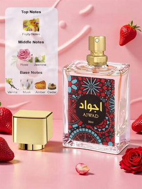 رذاذ عطري مسك وفراولة - عطر طويل الأمد، طبيعي وطازج، مرطب هواء محمول مثالي للحفلات والأعياد وهدايا عيد الميلاد للصديقة