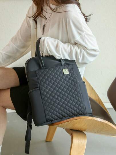 حقيبة ظهر نسائية مقاومة للماء من قماش أكسفورد، مناسبة للعمل والسفر، سعة كبيرة، حقيبة تنقل خفيفة الوزن وسهلة الحمل، مناسبة للفتيات والسيدات والطلاب وطلاب الجامعة والموظفين والموظفين البيض، قابلة للاستخدام في العمل والأعمال والسفر والمدرسة والأنشطة الخارجية