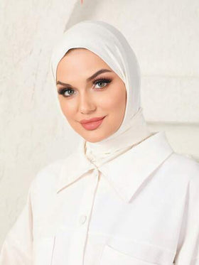 قطعة واحدة من الوشاح الطويل الكلاسيكي البسيط الصديق للبشرة ذو الاستخدام المزدوج للنساء، غطاء رأس رياضي، وشاح إسلامي من القماش الناعم الحريري الأنيق باللون الأحادي، مناسب للحياة اليومية والمناسبات والعبادة والصلاة