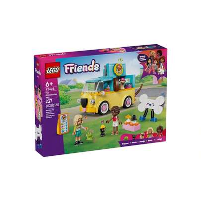 LEGO لعبة بناء فان اكسسوارات الحيوانات الأليفة من ليغو فريندز - لعبة تظاهر للأطفال، للبنات والأولاد، من عمر 6 سنوات فما فوق - مع الشخصيتين نوفا وعليا الصغيرتين، 3 أشكال حيوانات أليفة، واكسسوارات - فكرة هدية لأعياد الميلاد - 42678