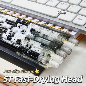 3 أقلام رصاص آلية ميكانيكية بتصميم القطط الجميلة، بسمك 0.5 مم - من مواد بلاستيكية متينة، متوفرة بألوان متعددة، مناسبة للكتابة والرسم، مثالية لمستلزمات المكتب والدراسة