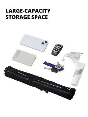 CAMEL CROWN حقيبة خصر رياضية يمكن ارتداؤها من الجنسين، حقيبة هاتف للركض، حزام رفيع متعدد الوظائف غير مرئي