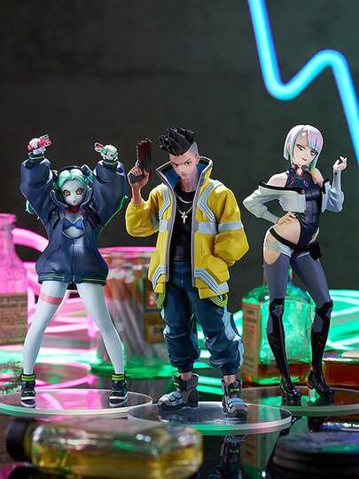 1 قطعة شخصية إكشن أنمي إيدجرانر سايبربانك بطول 17.5 سم/6.89 بوصة، دمية تجميعية قابلة للعب لديفيد، لوسي القرصان وريبيكا المطلقة، ديكور غرفة هدية عيد الميلاد