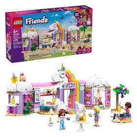 LEGO مجموعة ألعاب بناء كتل أصدقاء كافيه حلم وحيد القرن، مناسبة للبنات والأولاد فوق 6 سنوات، تشمل ألوان قوس وأليا وإيزي ميني فيجرات وإكسسوارات، فكرة هدية عيد ميلاد إبداعية - 42684