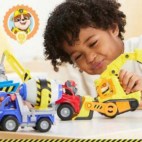 Spin Master ماو ماو وأصدقائه، شاحنة بلدوزر ماو ماو اللعبة، مع أجزاء متحركة وتماثيل قابلة للجمع، مناسبة للأطفال من عمر 3 سنوات فما فوق