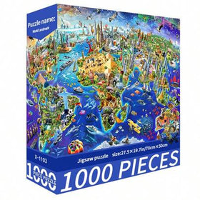 1000 قطعة لغز الصور التحدي | لغز الكرتون DIY، مناسب للبالغين وألعاب التفاعل العائلية، هدية، لوحة زخرفية DIY، منظر طبيعي لطيف ومريح للتخفيف من التوتر، هدية عيد ميلاد للأصدقاء والأزواج، عيد الحب، مقاس 70x50سم