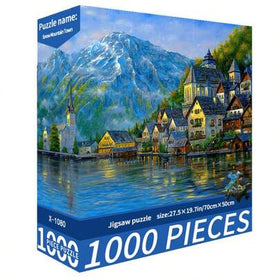 1000 قطعة لغز الصور التحدي | لغز الكرتون DIY، مناسب للبالغين وألعاب التفاعل العائلية، هدية، لوحة زخرفية DIY، منظر طبيعي لطيف ومريح للتخفيف من التوتر، هدية عيد ميلاد للأصدقاء والأزواج، عيد الحب، مقاس 70x50سم